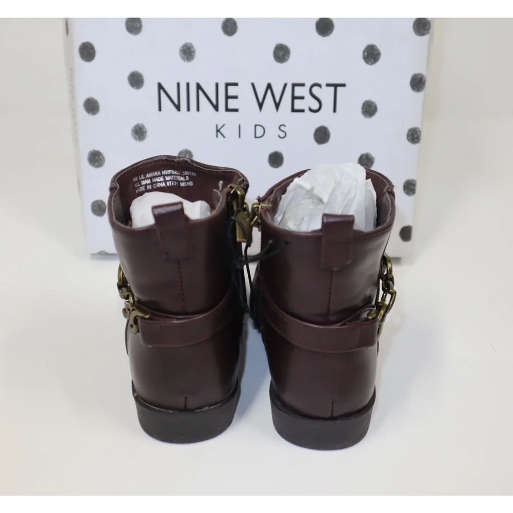 Nine West Toddler Girls Lil‎ Amara Bootie - Brown - Size 8M